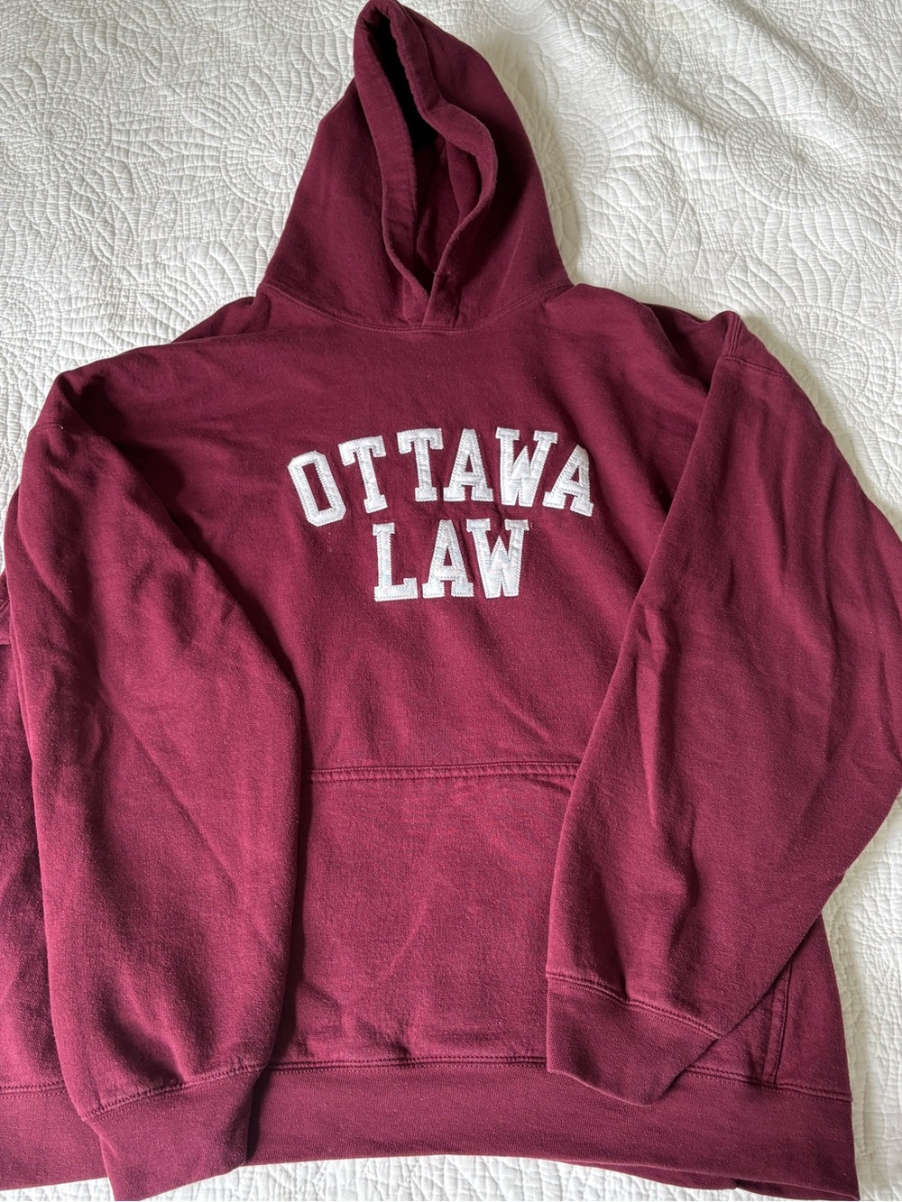 Ottawa Law Maroon Hoodie Sweatshirt